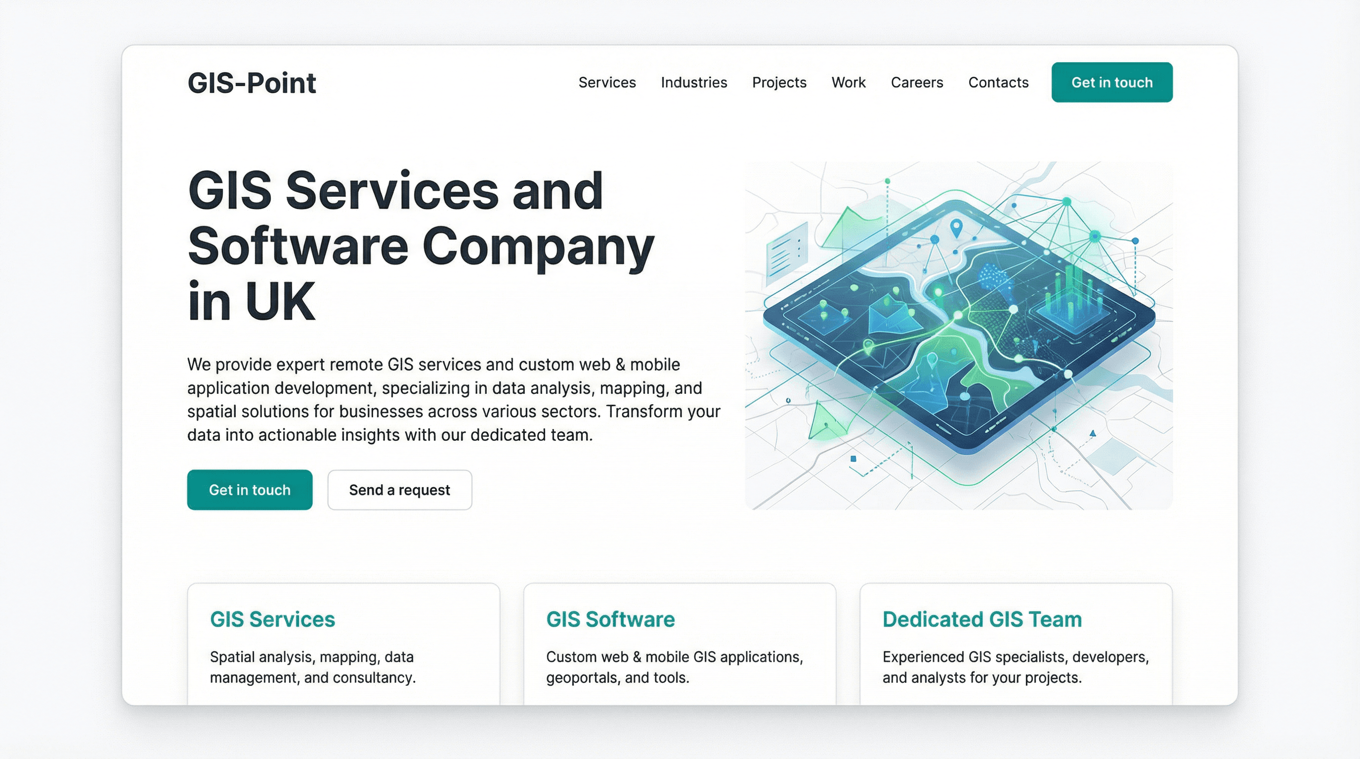 GIS‑Point – GIS services and software company website