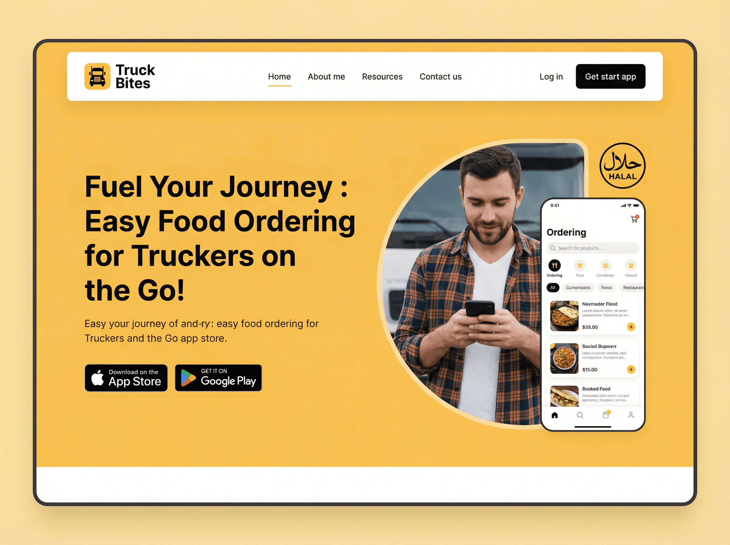 Truck Bites – food ordering for truck drivers